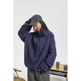 Unisex Jacket Retro Pullover Jacket Stand Collar Coat